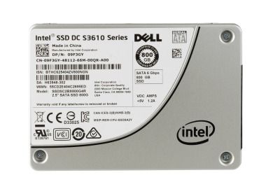 Dysk twardy Intel Dell 800GB SSD SATA 2.5" MLC MU AES-256 9F3GY