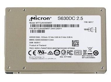 Dysk twardy Micron 400GB SSD SAS 12G 2.5" MLC MTFDJAK400MBT-2AN1ZABYY