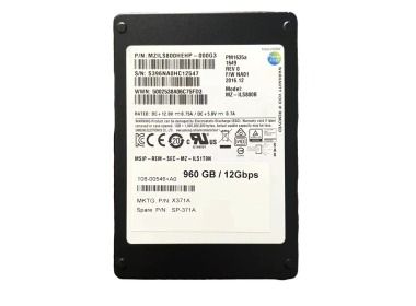 Dysk twardy Netapp 960GB SSD SAS 12G 2.5" TLC MZILS800HEHP-000G3