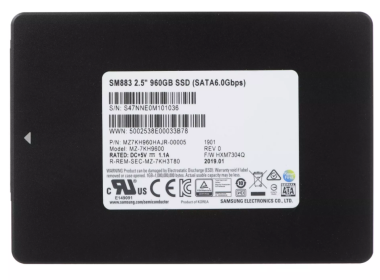 Dysk twardy Samsung 960GB SSD SATA 6G 2.5" MLC MU MZ7KH960HAJR-00005