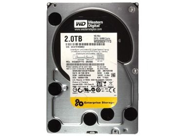 Dysk twardy WD 2TB 7.2K HDD SATA 3G 3.5" 512e 64MB WD2003FYYS-36W0B0