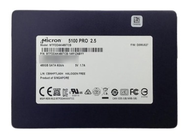 Hard drive Micron 480GB SSD SATA 6G 2.5" TLC RI 512e MTFDDAK480TBY-1AR1ZABYY