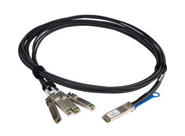 Kabel DAC Amphenol 1xSFF-8683 QSFP+ 40GbE do 4xSFF-8431 SFP+ 10GbE 3m 624400003