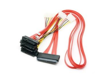 Kabel SAS SFF-8484 do 4xSFF-8482 31.5" 8484-8482