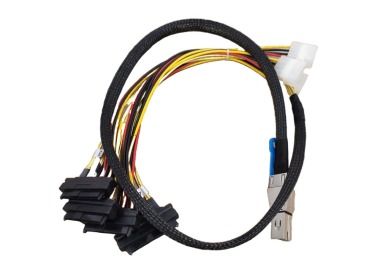 Kabel SAS SFF-8644 do 4xSFF-8482 75cm