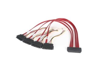 Kabel SAS StarTech 1x SFF-8484 do 4x SFF-8482 80cm