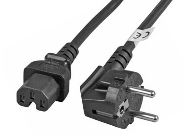 Kabel zasilający SCHUKO do C15 1.8m