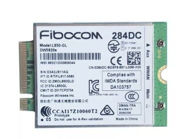 Karta sieciowa Dell Fibocom DW5820e M.2 3042 LTE WWAN 284DC