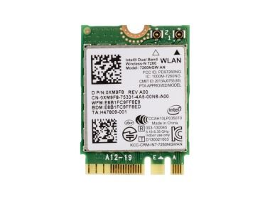 Karta sieciowa Dell Intel 7260NGW Wi-Fi 5 (802.11ac) Bluetooth 4.0 PCIe M.2 2230 XM9F8