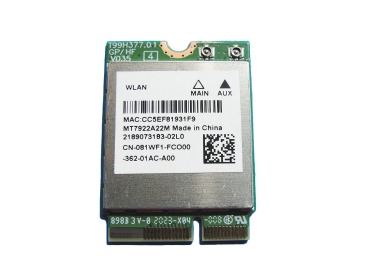 Karta sieciowa Dell Realtek MT7922A22M M.2 2230 Wi-Fi 6 (802.11ax) Bluetooth 5.2 81WF1