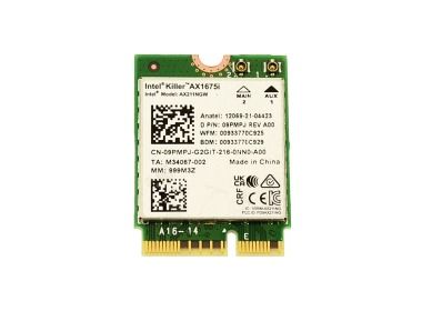 Karta sieciowa Intel Killer AX1675i WLAN Wi-Fi 6 Bluetooth 5.3 M.2 do laptopa 9PMPJ