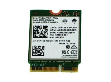 Karta sieciowa Intel Killer BE1750x Wi-Fi 7 802.11be Bluetooth 5.4 do laptopa 4R1J9