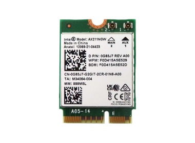 Network interface card Intel AX211 Wi-Fi 6E (802.11ax) M.2 2230 for Dell Precision T3660 G83J7