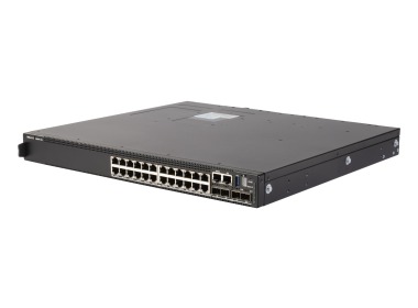 Nowy Switch Dell PowerSwitch N3224T-ON 24x1GbE BASE-T 4x10GbE SFP+ 2x100GbE QSFP28 stack R2F Reverse Flow, 1x PSU, 3x FAN