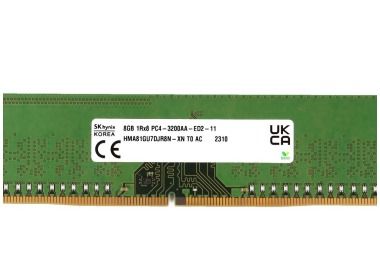 Pamięć RAM Hynix 8GB 1Rx8 PC4-25600 DDR4 UDIMM ECC 3200MHz HMA81GU7DJR8N-XN