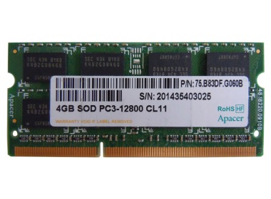RAM Apacer 4GB PC3-12800 DDR3 1600MHz 75.B83DF.G060B
