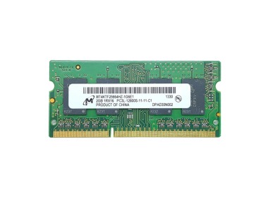 RAM Micron 2GB 1Rx16 PC3L-12800S DDR3 UDIMM 1600MHz MT4KTF25664HZ-1G6E1