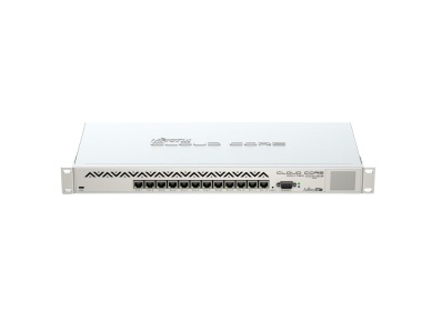 Router Mikrotik Cloud Core 12xRJ-45 1Gb 1xUSB 1xConsole LCD CCR1016-12G