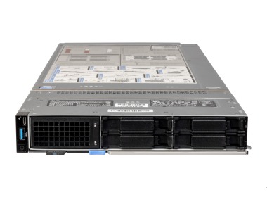 Server Dell PowerEdge MX750c 4x2.5" with 1x Gold 6346, 128GB RAM, H755, 2x 480GB SSD SATA 2.5", 2x10/25GbE SFP28, iDRAC 9