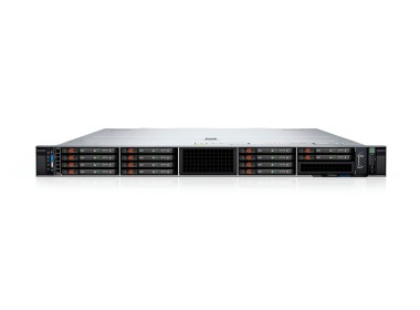 Serwer Dell PowerEdge R660 14xE3.S NVMe z 2x Gold 6534, 128GB RAM, BOSS-N1 z 2x Dell 480GB SSD NVMe M.2, 2x10/25GbE SFP28, 2x1GbE, 2x PSU 1800W, szyny, maskownica, iDRAC9 Enterprise