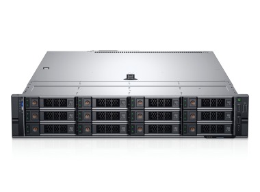 Serwer Dell PowerEdge R7515 12x3.5" z 1x 7702P, 64GB RAM, HBA330, BOSS-S1 z 2x Dell 240GB SSD SATA 6G M.2 2280 RI, 2x10/25GbE SFP28, 2x PSU, szyny, iDRAC 9