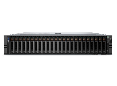 Serwer Dell PowerEdge R7615 24x2.5" NVMe z 1x EPYC 9174F, 32GB RAM, 2x H965i, BOSS-N1 z 2x Dell 960GB SSD NVMe M.2, 2x 3.84TB SSD NVMe U.2 2.5", 2x10/25GbE SFP28, 2x PSU 1400W, szyny, iDRAC9 Enterprise