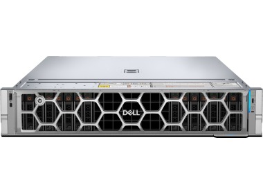 Serwer Dell PowerEdge R7715 16x2.5" z 1x EPYC 9015, 16GB RAM, H365i, 1x 600GB 10K SAS 2.5", 2x10/25GbE SFP28, 2x PSU, szyny,