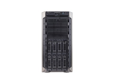 Serwer Dell PowerEdge T340 8x3.5" z 1x E-2124, 32GB RAM, HBA330, BOSS-S1 z 2x Dell 240GB SSD SATA RI M.2, 2x 960GB SSD SATA 2.5", 2x10GbE BASE-T, 2x PSU 495W, maskownica, iDRAC9 Enterprise