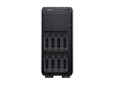 Serwer Dell PowerEdge T350 8x3.5" z 1x E-2378, 64GB RAM, Karta BOSS-S1 z , 2x 4TB 7.2K SATA 6G 3.5", 2x10GbE SFP+, 2x PSU,