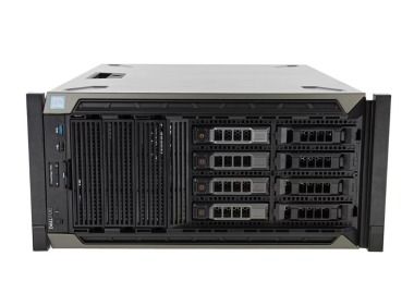 Serwer Dell PowerEdge T640 8x3.5" z 2x Platinum 8260, 384GB RAM, Karta BOSS-S1 z 2x240GB SSD SATA M.2, 6x 1.92TB SSD SATA 2.5", 2x10/25GbE SFP28, 2x PSU, szyny, maskownica, iDRAC 9