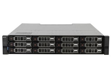 Storage Array Dell PowerVault ME4012 with 2x1TB SAS, 2x 4x10GbE BASE-T, 2x PSU, Rails