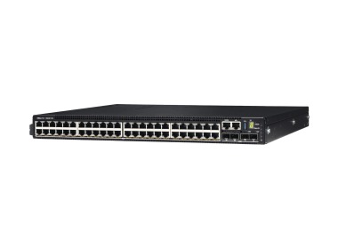 Switch Dell EMC PowerSwitch N3248P-ON 48x1GbE PoE+ 4x10GbE SFP+ 2x100GbE QSFP28 1xPSU 1050W AC F2R Normal Flow