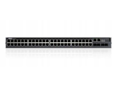 Switch Dell Networking N3048P 48x1GbE PoE+ 2x10GbE SFP+ F2R Normal Flow, 2xPSU, 1xFAN