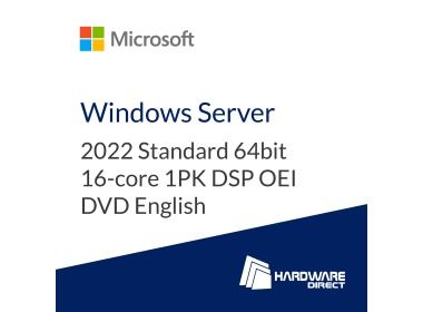 System operacyjny Microsoft Windows Server 2022 Standard 64bit 16-core 1PK DSP OEI DVD English