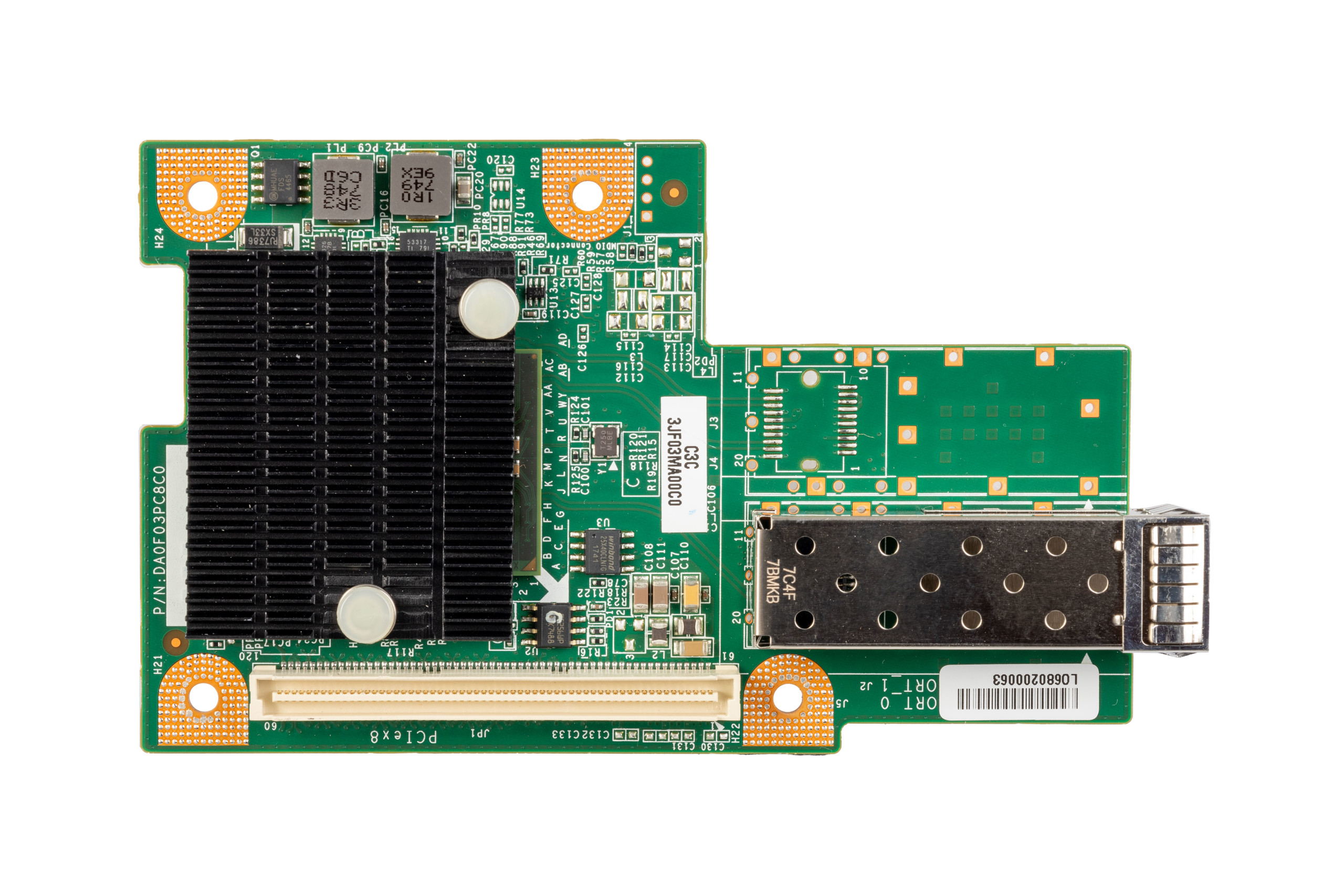 Network interface card Quanta 1x10GbE SFP+ PCIe x8 Mezzanine C3C 3JF03MA00C0 - Afbeelding 2 van 3