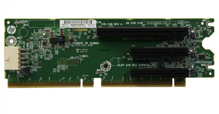 Riser HPE ProLiant DL380/DL560 Gen8 PCI-E 3.0 2x(x8) 1x(x16) 6625 ...