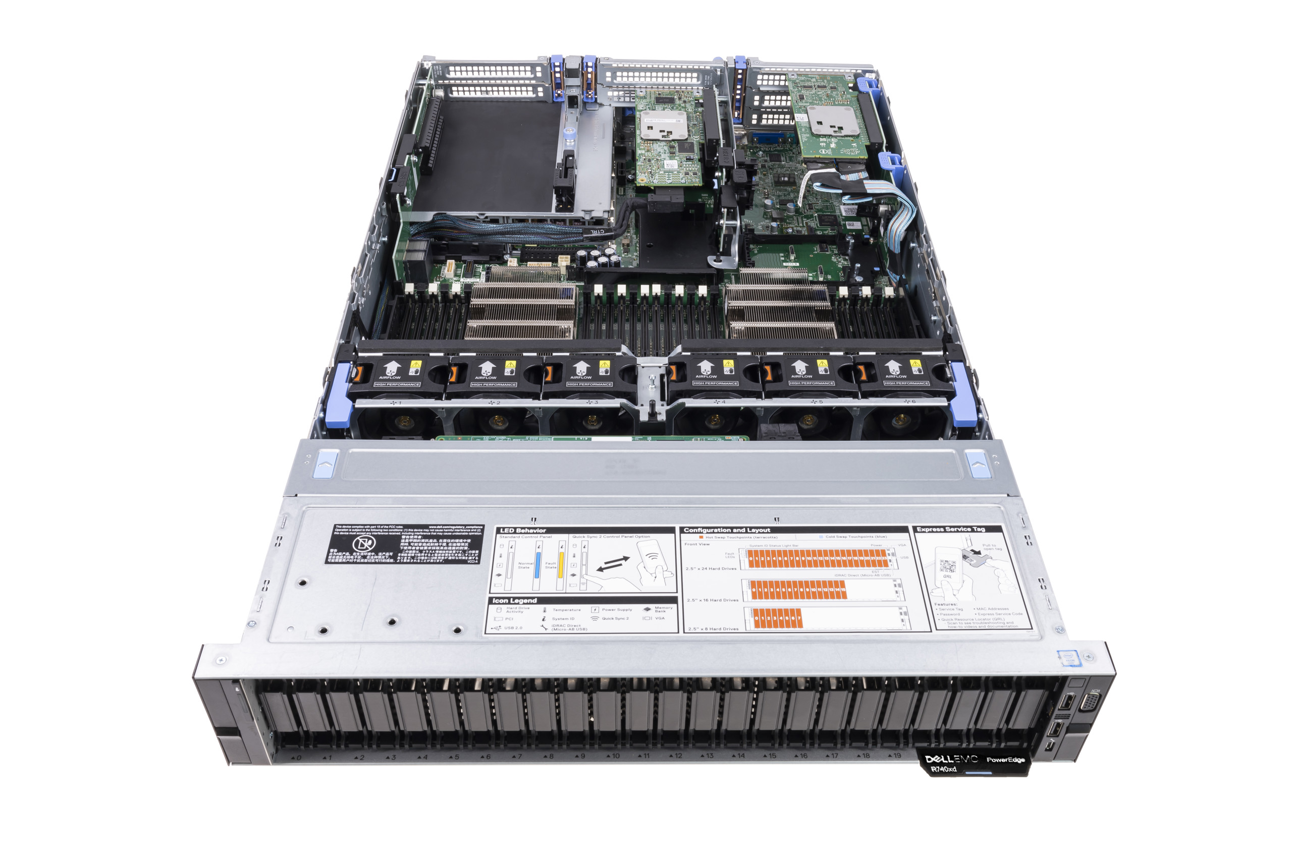 SERVIDOR DELL R740XD 2 GOLD 5118 V4 1.5TB RAM 14.4TB HD - EV5 Soluções